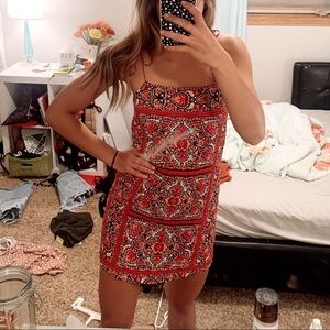 Billabong Tie Strap Mini Dress